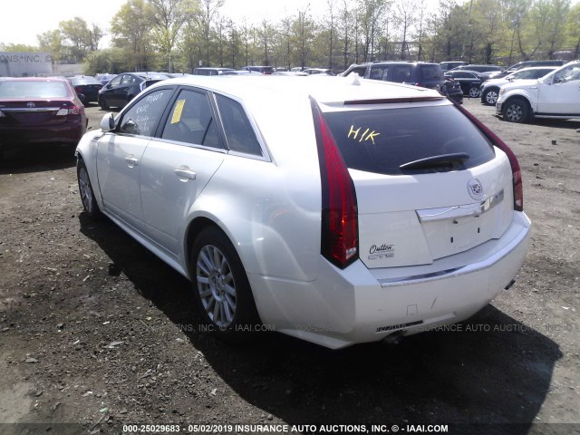 1G6DE8EG2A0113718 - 2010 CADILLAC CTS LUXURY COLLECTION WHITE photo 3