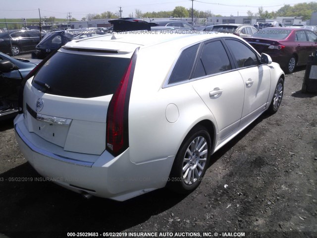 1G6DE8EG2A0113718 - 2010 CADILLAC CTS LUXURY COLLECTION WHITE photo 4