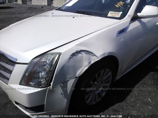 1G6DE8EG2A0113718 - 2010 CADILLAC CTS LUXURY COLLECTION WHITE photo 6