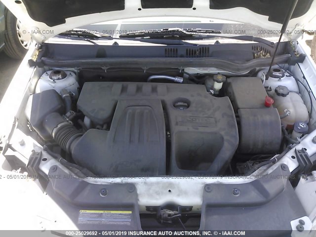 1G1AK58F867677083 - 2006 CHEVROLET COBALT LS WHITE photo 10