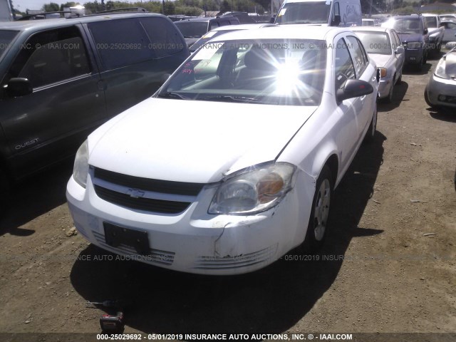 1G1AK58F867677083 - 2006 CHEVROLET COBALT LS WHITE photo 2