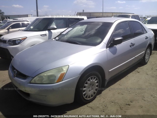 1HGCM56193A098203 - 2003 HONDA ACCORD DX SILVER photo 2