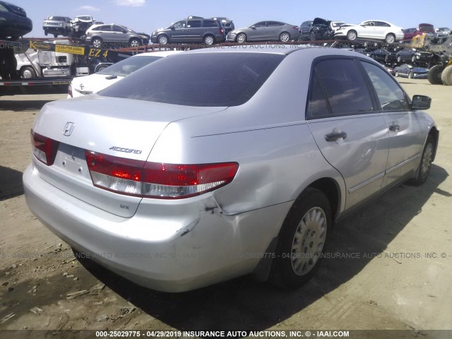 1HGCM56193A098203 - 2003 HONDA ACCORD DX SILVER photo 4