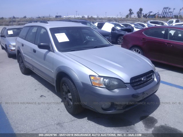 4S4BP61C056353998 - 2005 SUBARU LEGACY OUTBACK 2.5I SILVER photo 1