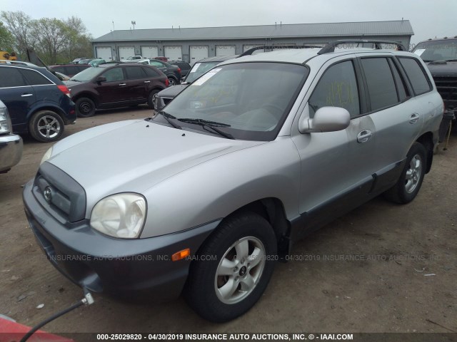 KM8SC13D46U050885 - 2006 HYUNDAI SANTA FE GLS/LIMITED SILVER photo 2