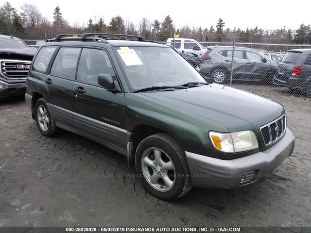 JF1SF655X2H756492 - 2002 SUBARU FORESTER S GREEN photo 1