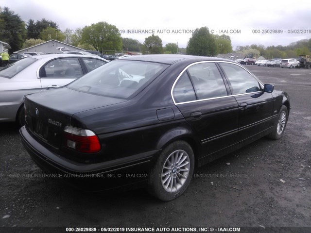WBADN63423GS56525 - 2003 BMW 540 I AUTOMATIC BLACK photo 4