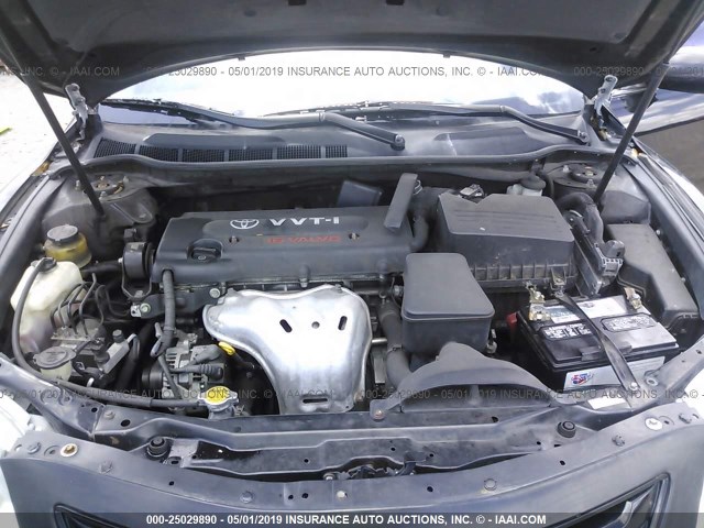 4T1BE46K17U123993 - 2007 TOYOTA CAMRY NEW GENERAT CE/LE/XLE/SE BLACK photo 10