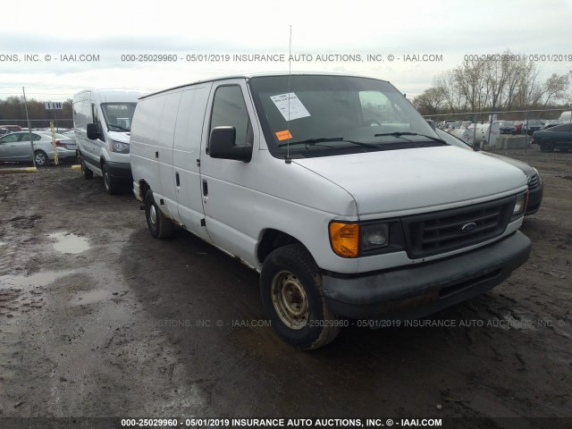 1FTRE14273HB39106 - 2003 FORD ECONOLINE E150 VAN WHITE photo 1