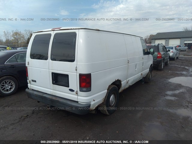 1FTRE14273HB39106 - 2003 FORD ECONOLINE E150 VAN WHITE photo 4