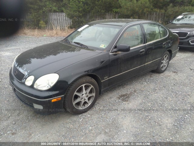 JT8BD68S6Y0105741 - 2000 LEXUS GS 300 BLACK photo 2