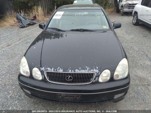 JT8BD68S6Y0105741 - 2000 LEXUS GS 300 BLACK photo 6