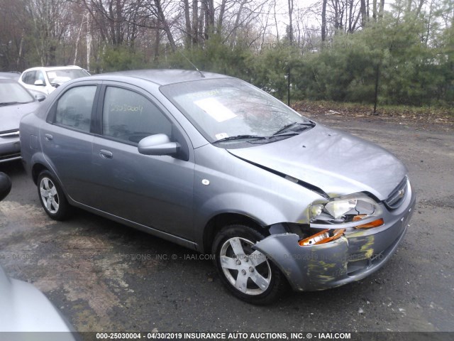 KL1TD566X6B581666 - 2006 CHEVROLET AVEO LS GRAY photo 1