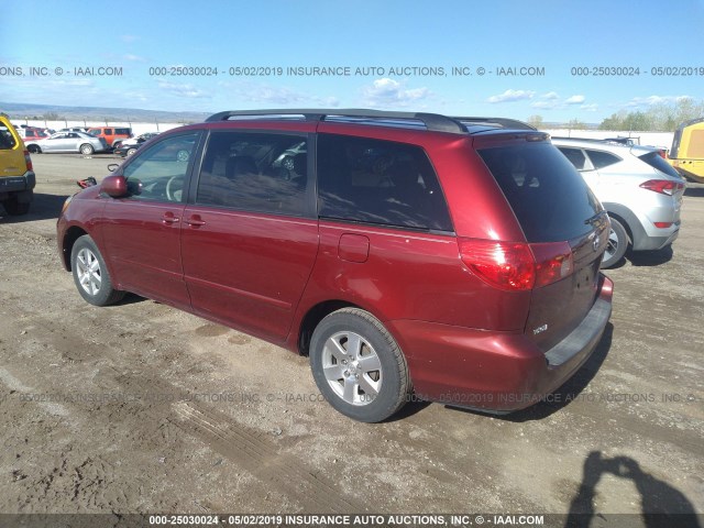 5TDZA22C26S516471 - 2006 TOYOTA SIENNA XLE/XLE LIMITED RED photo 3