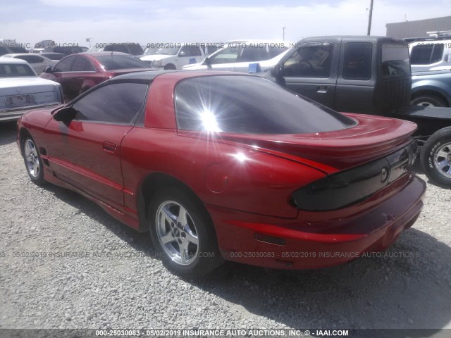 2G2FS22K622159867 - 2002 PONTIAC FIREBIRD RED photo 3