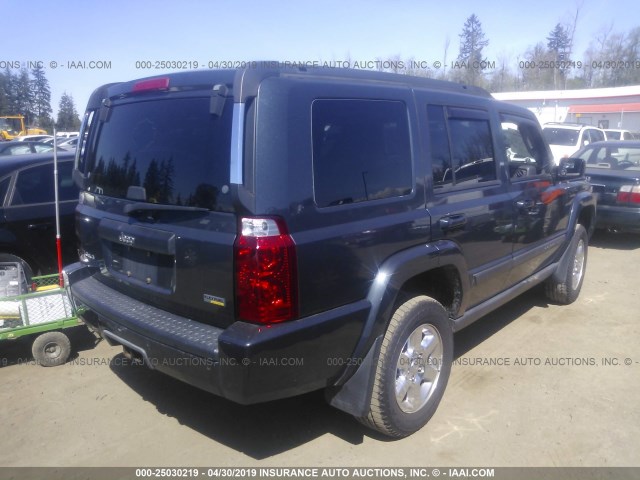 1J8HG48P77C601169 - 2007 JEEP COMMANDER Dark Blue photo 4