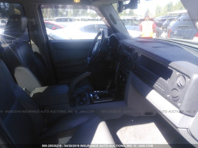 1J8HG48P77C601169 - 2007 JEEP COMMANDER Dark Blue photo 5