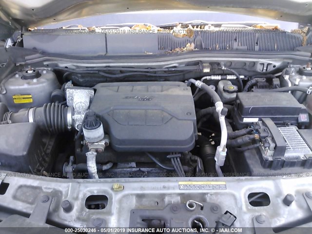 2CNDL73F856139045 - 2005 CHEVROLET EQUINOX LT GRAY photo 10