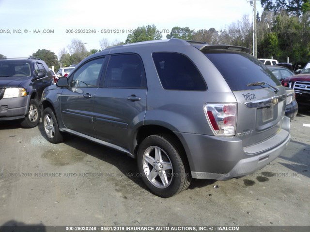 2CNDL73F856139045 - 2005 CHEVROLET EQUINOX LT GRAY photo 3