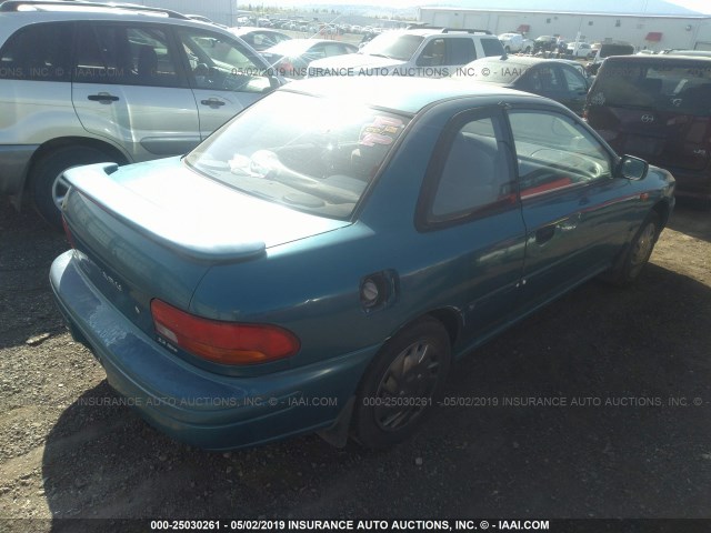 JF1GM6357SH412388 - 1995 SUBARU IMPREZA L BLUE photo 4