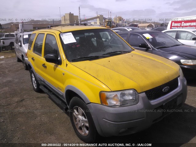 1FMYU04121KB41289 - 2001 FORD ESCAPE XLT YELLOW photo 1