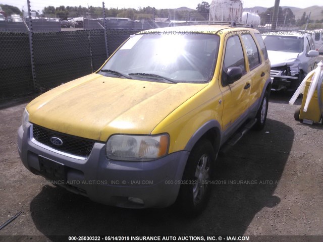 1FMYU04121KB41289 - 2001 FORD ESCAPE XLT YELLOW photo 2