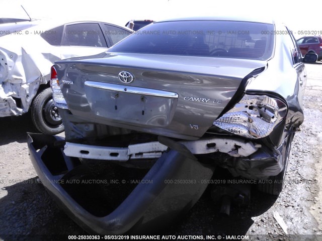 4T1BF32K83U560039 - 2003 TOYOTA CAMRY LE/XLE/SE GRAY photo 6