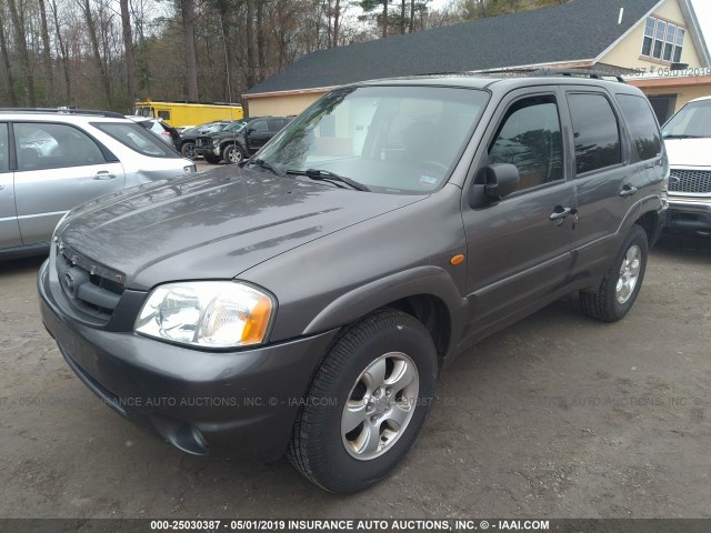 4F2YZ04144KM03338 - 2004 MAZDA TRIBUTE LX GRAY photo 2