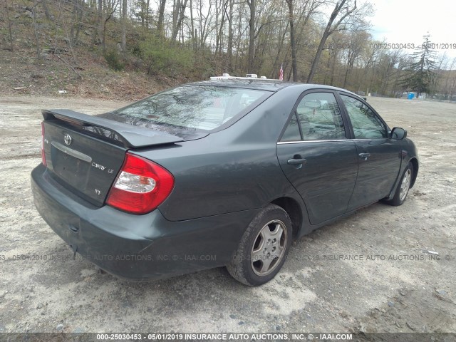 4T1BF32K22U523194 - 2002 TOYOTA CAMRY LE/XLE/SE GREEN photo 4