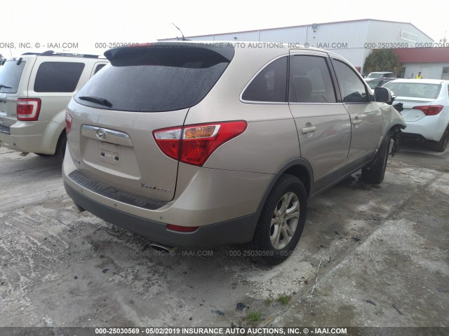 KM8NU13C98U040048 - 2008 HYUNDAI VERACRUZ GLS/SE/LIMITED GOLD photo 4