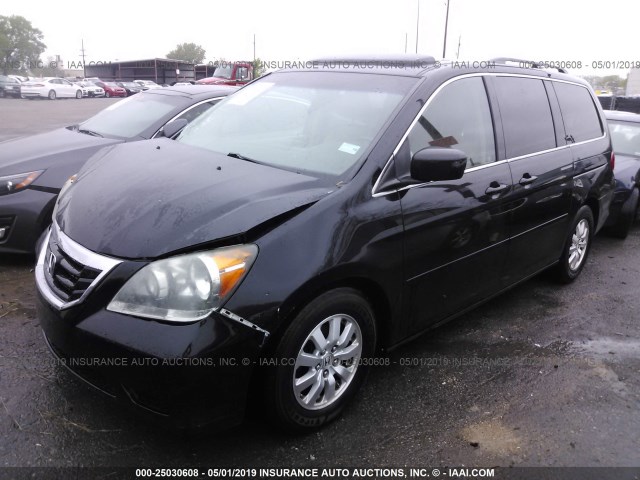 5FNRL38788B041653 - 2008 HONDA ODYSSEY EXL BLACK photo 2