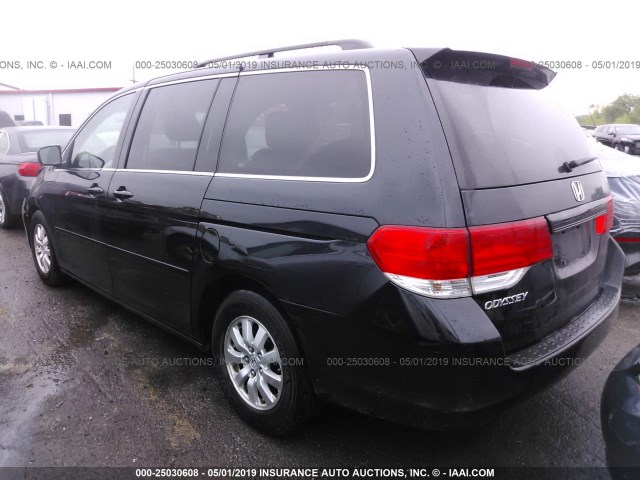 5FNRL38788B041653 - 2008 HONDA ODYSSEY EXL BLACK photo 3