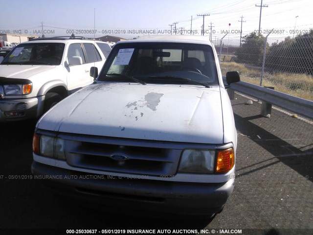 1FTCR10UXVUB30086 - 1997 FORD RANGER WHITE photo 6