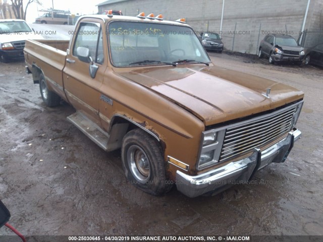 1GTDC14H2FJ502638 - 1985 GMC C1500 GOLD photo 1