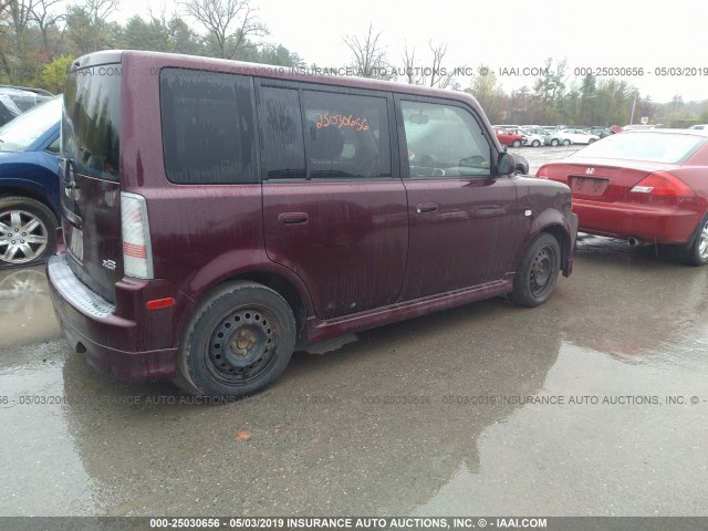 JTLKT334054001511 - 2005 TOYOTA SCION XB 紫色 照片 4