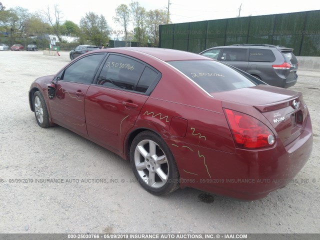 1N4BA41E35C867525 - 2005 NISSAN MAXIMA SE/SL RED photo 3