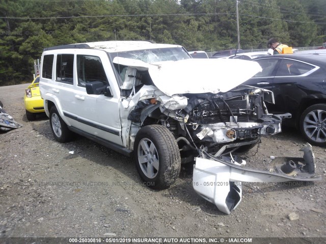 1J8HH48KX8C187842 - 2008 JEEP COMMANDER SPORT WHITE photo 1