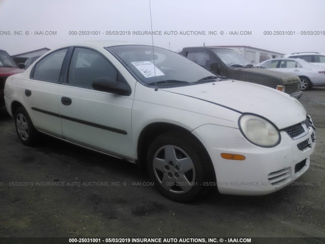 1B3ES26C24D588173 - 2004 DODGE NEON SE WHITE photo 1