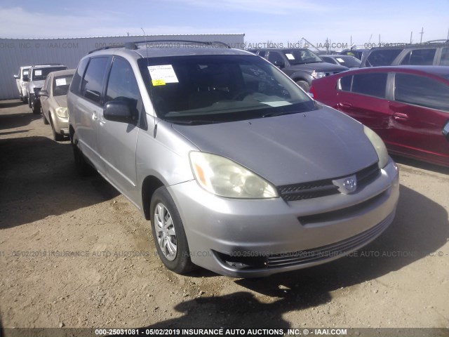 5TDZA23C35S266624 - 2005 TOYOTA SIENNA CE/LE SILVER photo 1