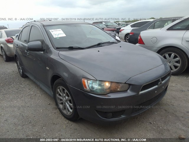 JA32U2FU9BU032748 - 2011 MITSUBISHI LANCER GRAY photo 1