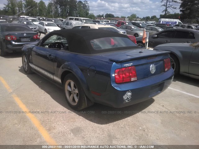 1ZVFT84N075240925 - 2007 FORD MUSTANG BLUE photo 3