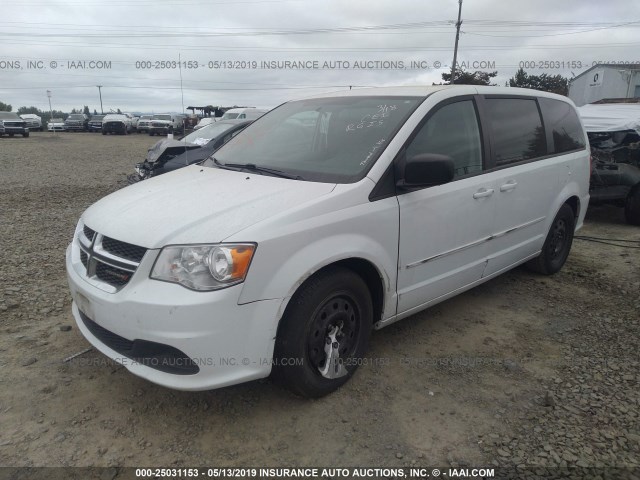 2C4RDGBG6GR202176 - 2016 DODGE GRAND CARAVAN  WHITE photo 2