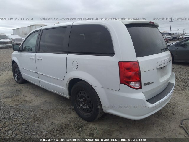 2C4RDGBG6GR202176 - 2016 DODGE GRAND CARAVAN  WHITE photo 3