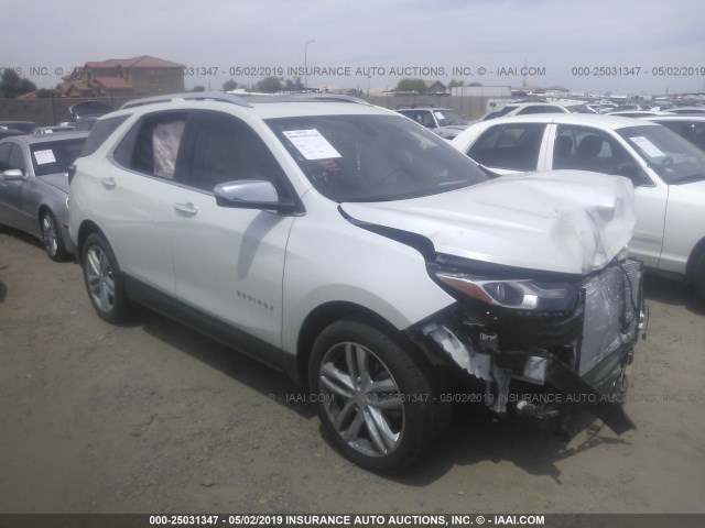 2GNAXNEXXJ6148160 - 2018 CHEVROLET EQUINOX PREMIER WHITE photo 1