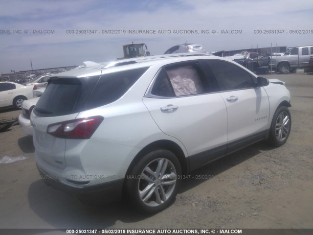 2GNAXNEXXJ6148160 - 2018 CHEVROLET EQUINOX PREMIER WHITE photo 4