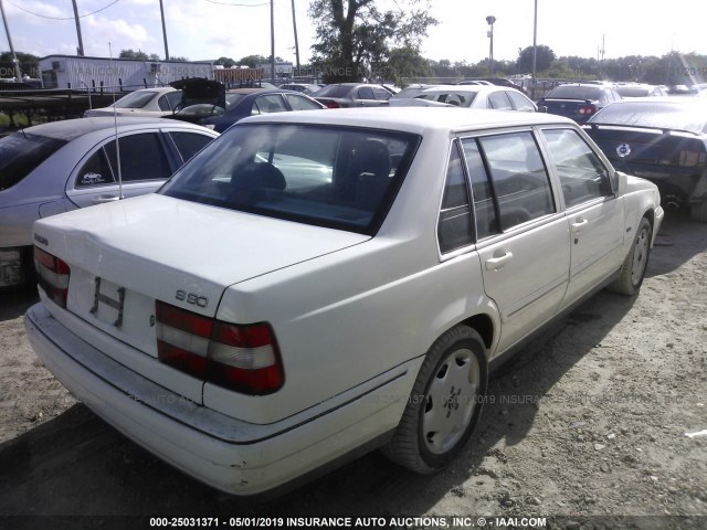 YV1KS9600W1126242 - 1998 VOLVO S90 WHITE photo 4