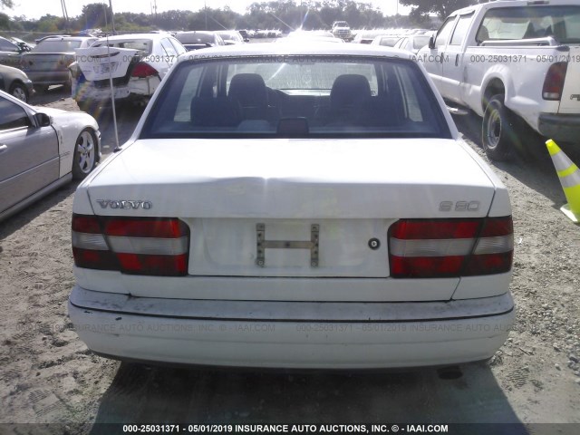 YV1KS9600W1126242 - 1998 VOLVO S90 WHITE photo 6