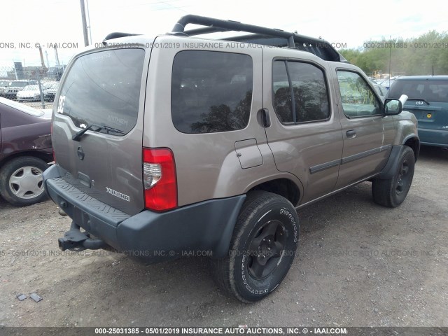 5N1ED28T93C665658 - 2003 NISSAN XTERRA XE/SE GOLD photo 4