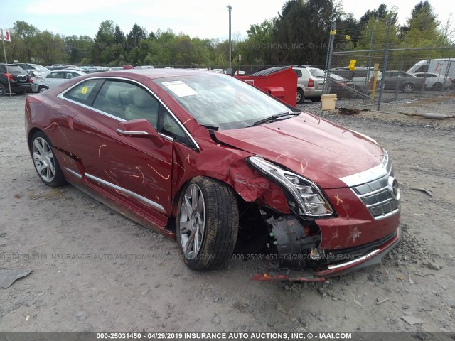 1G6RR1E47EU600323 - 2014 CADILLAC ELR LUXURY RED photo 1