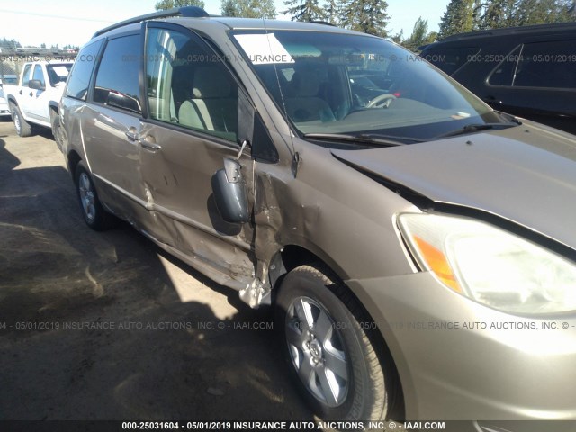 5TDZA23C94S077801 - 2004 TOYOTA SIENNA CE/LE GOLD photo 6